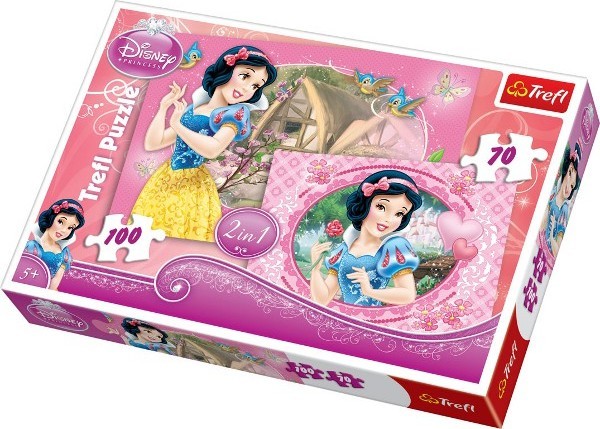 53003  TREFL Puzle metāla kastē Disney princeses, 160 gb.