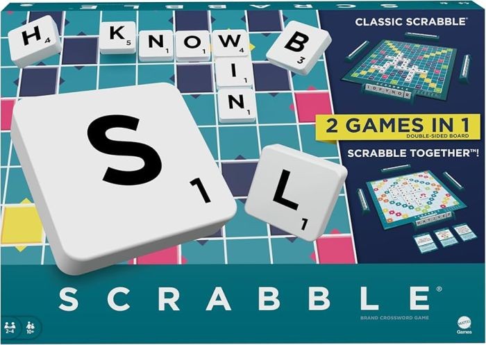 R3089 /  Y9618  Настольная игра  LV Mattel SCRABBLE ORIGINAL /Latviešu valoda/